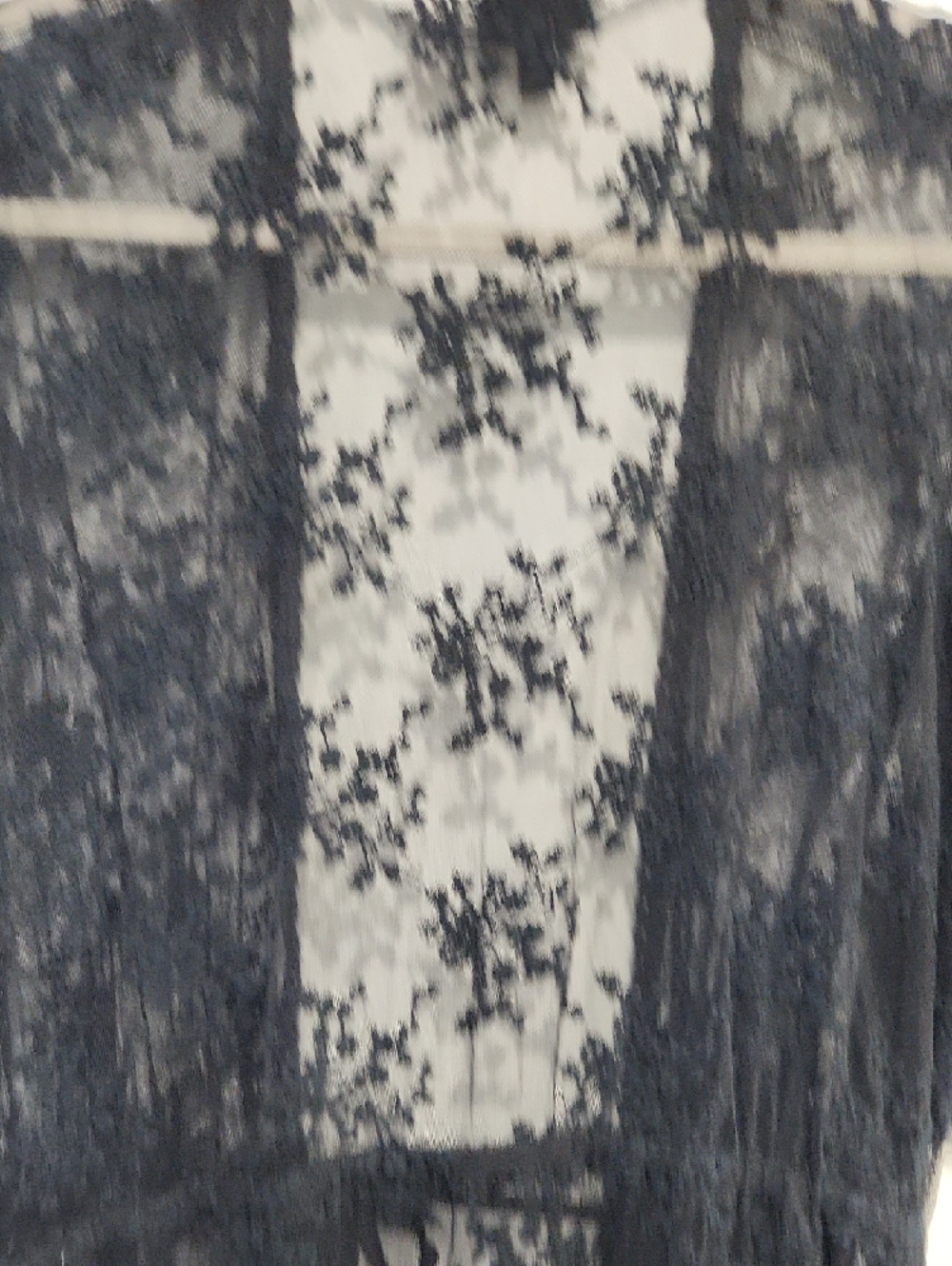 torrid Black Floral Sheer Lace Robe - Picture 10 of 11